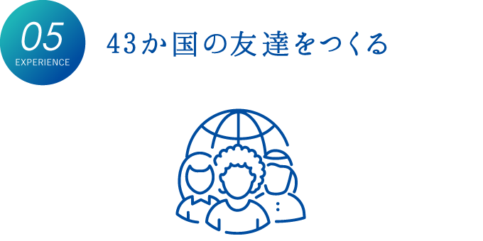 47か国の友達をつくる