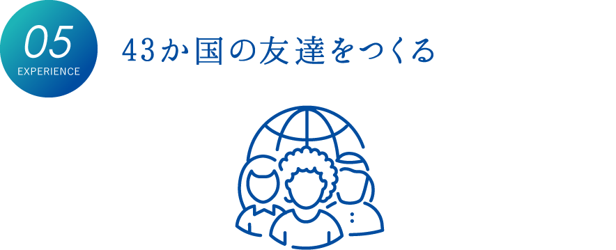 47か国の友達をつくる