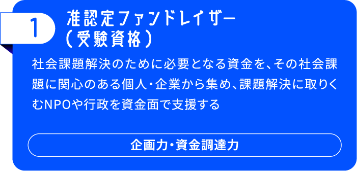 1.准認定ファンドレイザー（受験資格）