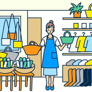 雑貨ショップ店員